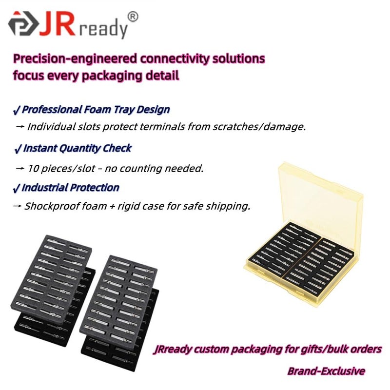 Jrready Deutsch Connector Pins And Sockets Solid Contacts Size 12 St6280-40 Pairs Male Pins 0460-204-12141/ Female Pins 0462-203-12141, Dtp Connector Terminals Wire Size 12-16Awg - Image 2